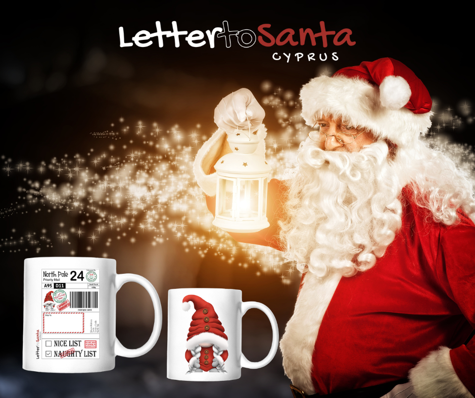 SANTA'S LETTER , CERTIFICATE OF GOOD BEHAVIOUR & CUSTOM CHRISTMAS MUG